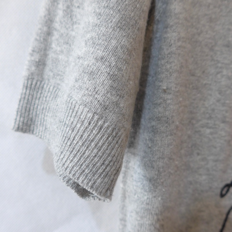 MOSCHINO 灰色愛心短袖針織洋裝-4