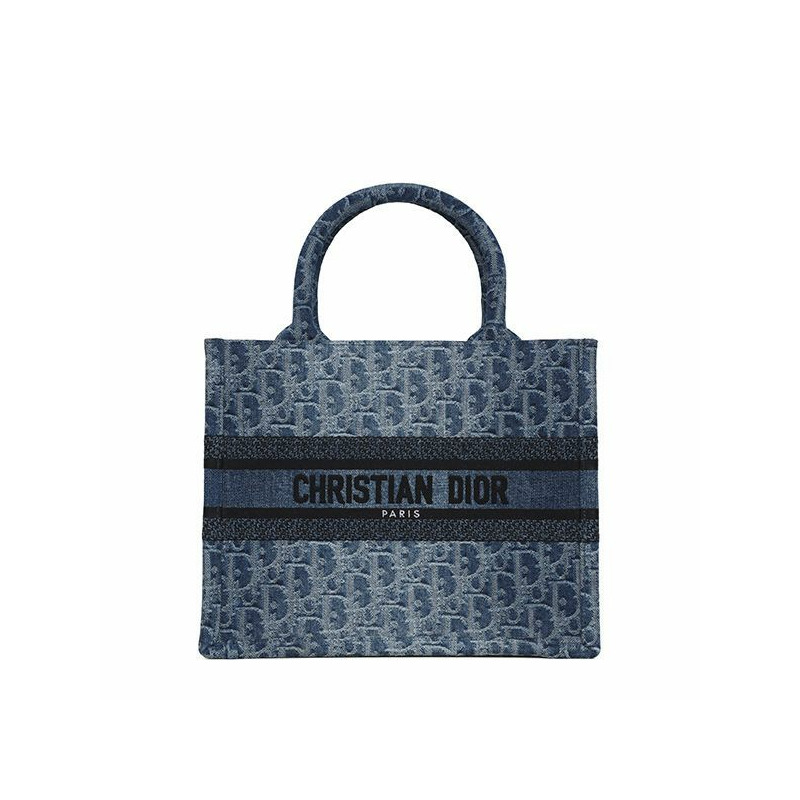 DIOR 藍色牛仔斜紋書手提小包 M1265ZEGC 49E-0