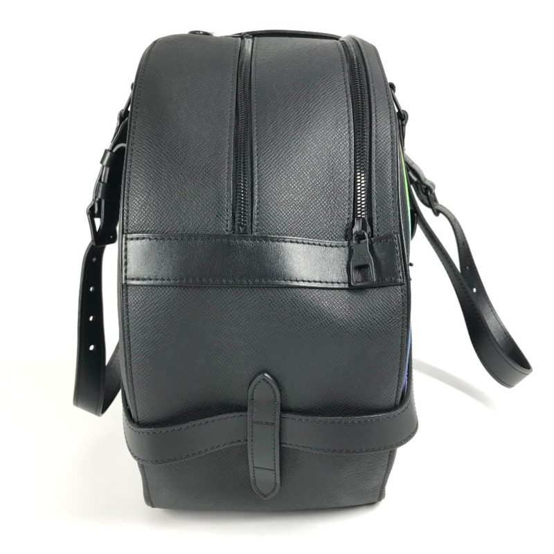 路易威登 M30335 Taiga Rainbow Soft Hat Trunk Bag 斜背包/肩背包，皮革材質，男女款，石楠黃/黑色-2