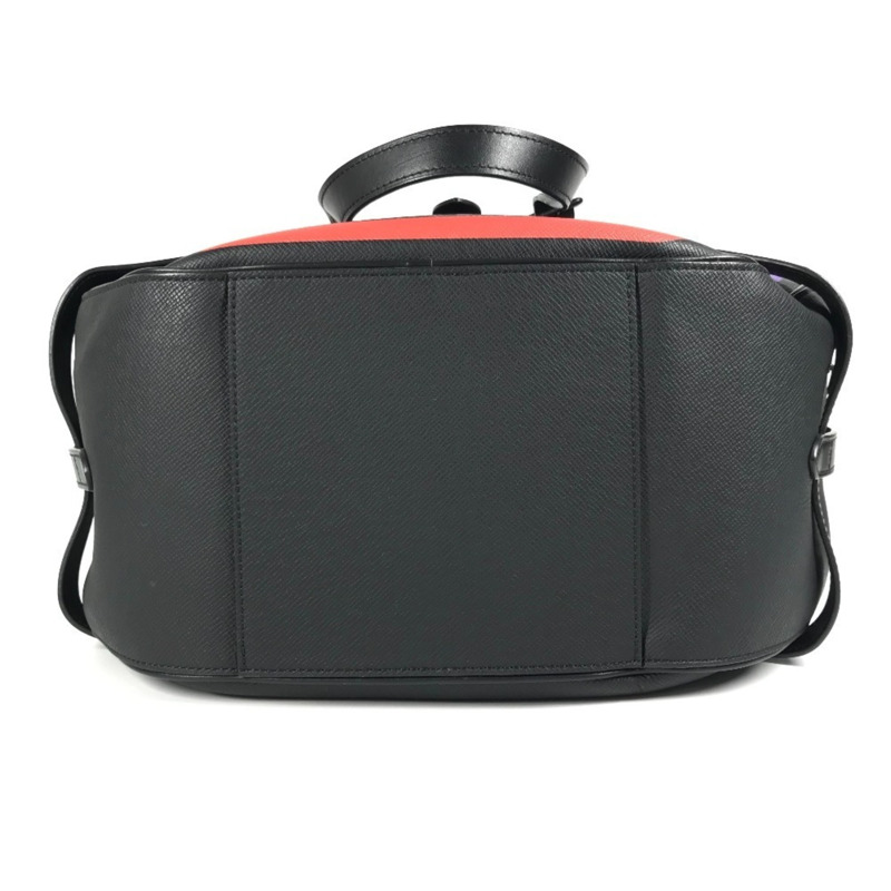 路易威登 M30335 Taiga Rainbow Soft Hat Trunk Bag 斜背包/肩背包，皮革材質，男女款，石楠黃/黑色-4