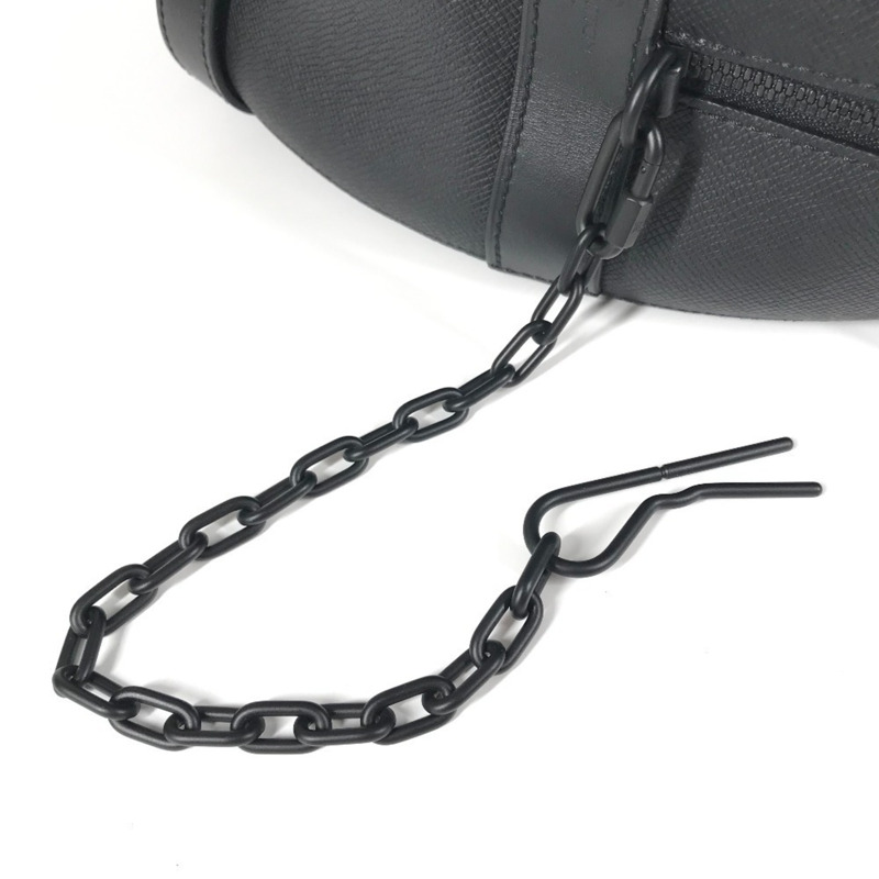 路易威登 M30335 Taiga Rainbow Soft Hat Trunk Bag 斜背包/肩背包，皮革材質，男女款，石楠黃/黑色-15