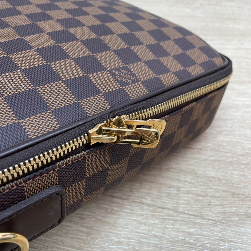 LV路易威登 公文包棕色棋盤格電腦包通勤包-10