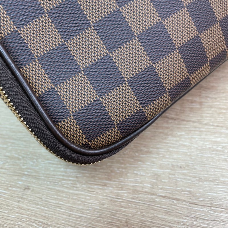LV路易威登 公文包棕色棋盤格電腦包通勤包-13