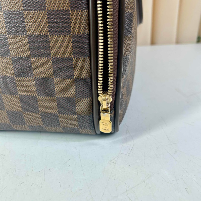 LV路易威登 棕色棋盤格男士電腦公事包 帶肩帶-5