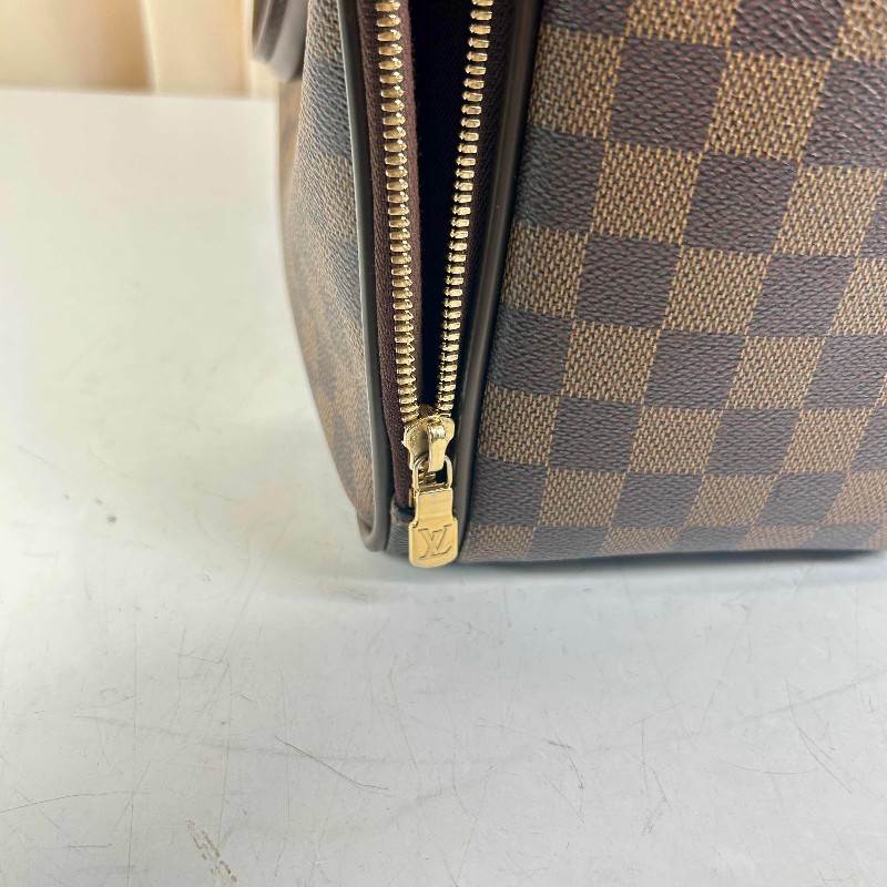 LV路易威登 棕色棋盤格男士電腦公事包 帶肩帶-10