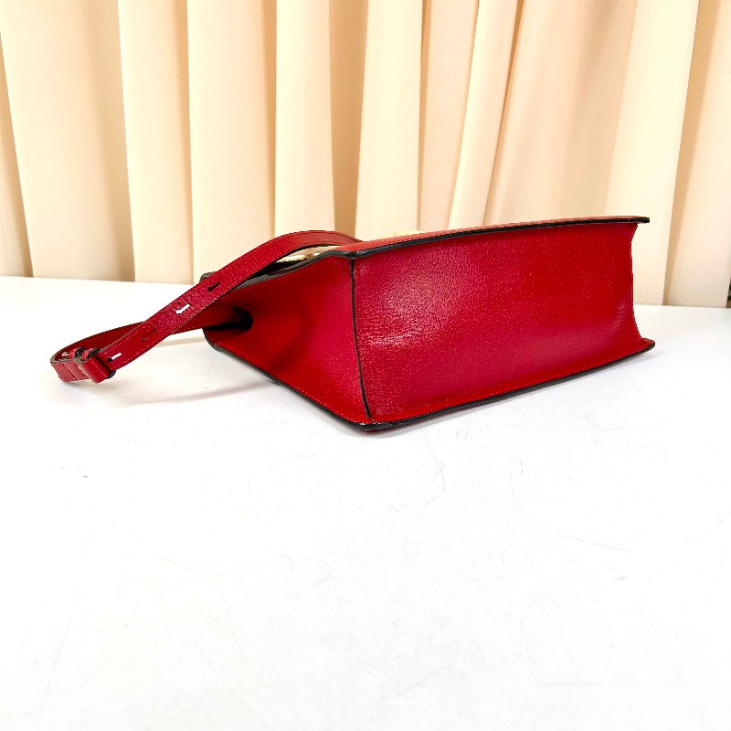 GUCCI 秀款系列 珍珠貝母蝴蝶竹節手柄 手提包肩背包-6