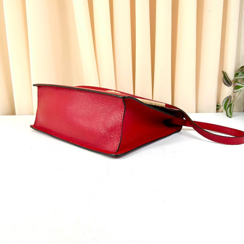 GUCCI 秀款系列 珍珠貝母蝴蝶竹節手柄 手提包肩背包-7