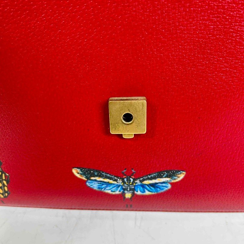 GUCCI 秀款系列 珍珠貝母蝴蝶竹節手柄 手提包肩背包-11