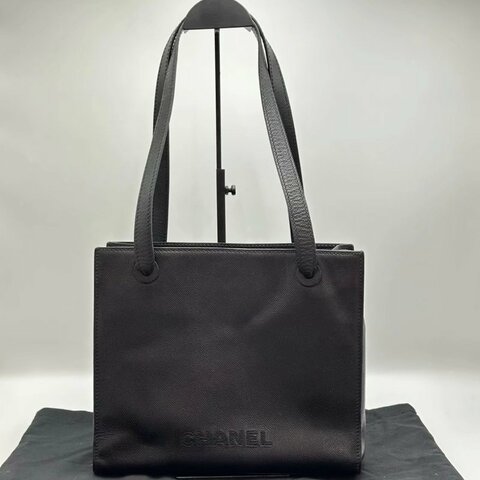 CHANEL黑色字母肩背公事包29*24*9 98新配件塵袋