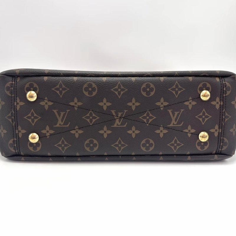 LV PALLAS經典老花拼紅色肩背包34*26*12.5 98新配件塵袋-3