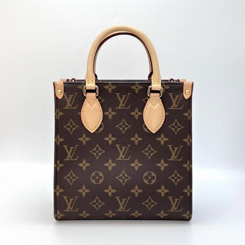 LV 經典老花琴譜bb手提斜背包 芯片款 21.5*22*9.5 98新配件塵袋-1