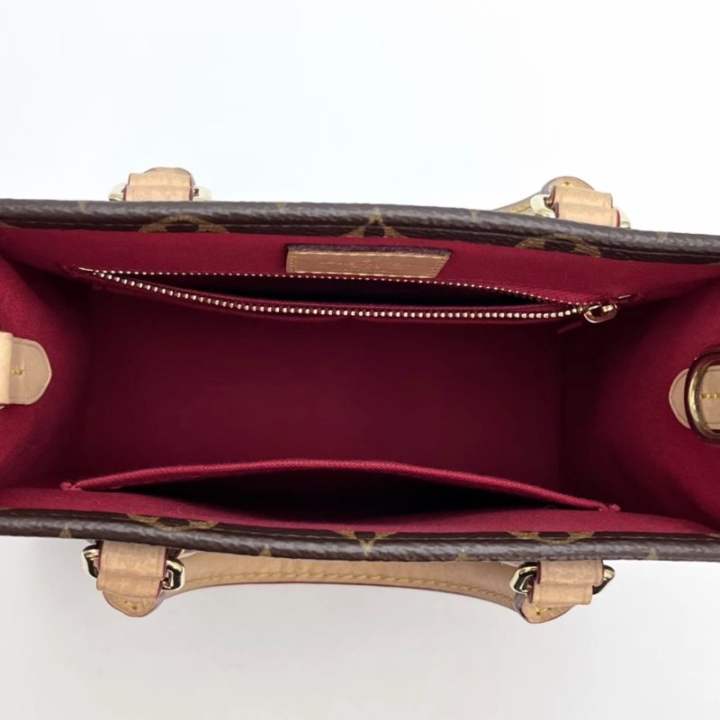 LV 經典老花琴譜bb手提斜背包 芯片款 21.5*22*9.5 98新配件塵袋-2