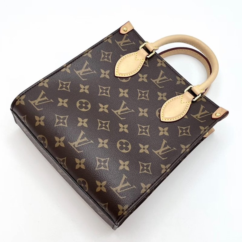 LV 經典老花琴譜bb手提斜背包 芯片款 21.5*22*9.5 98新配件塵袋-4