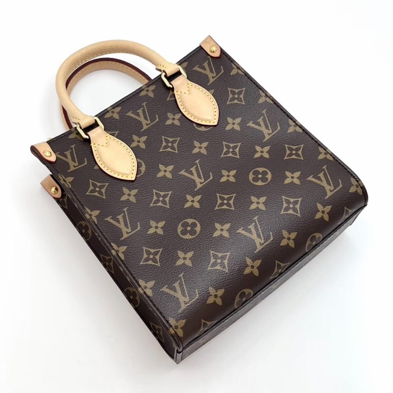 LV 經典老花琴譜bb手提斜背包 芯片款 21.5*22*9.5 98新配件塵袋-5