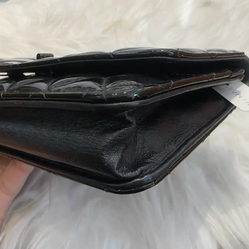 Chanel • 22a 2.55 So Black 漆皮Woc 鏈條包-6