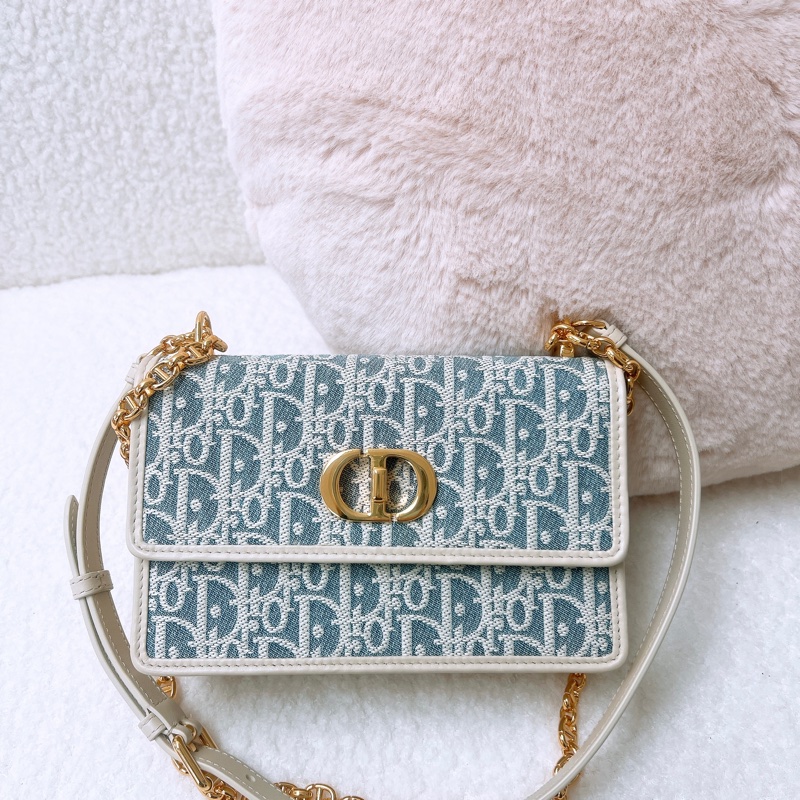 近新 Dior miss caro pouch 淺藍老花-0