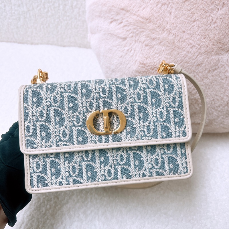 近新 Dior miss caro pouch 淺藍老花-1