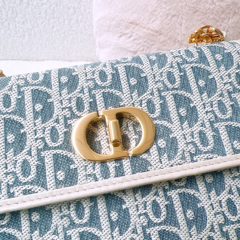 近新 Dior miss caro pouch 淺藍老花-2