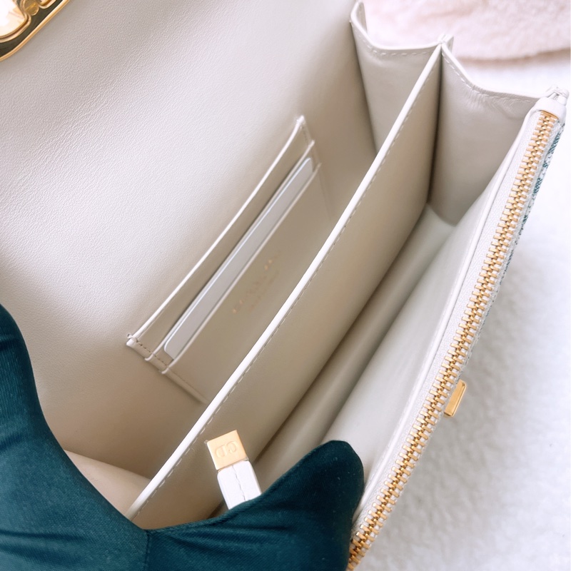 近新 Dior miss caro pouch 淺藍老花-12