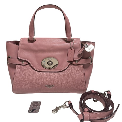 Coach blake 乾燥玫瑰色 掀蓋手提斜挎包