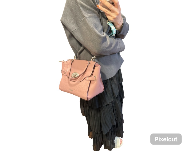 Coach blake 乾燥玫瑰色 掀蓋手提斜挎包-3