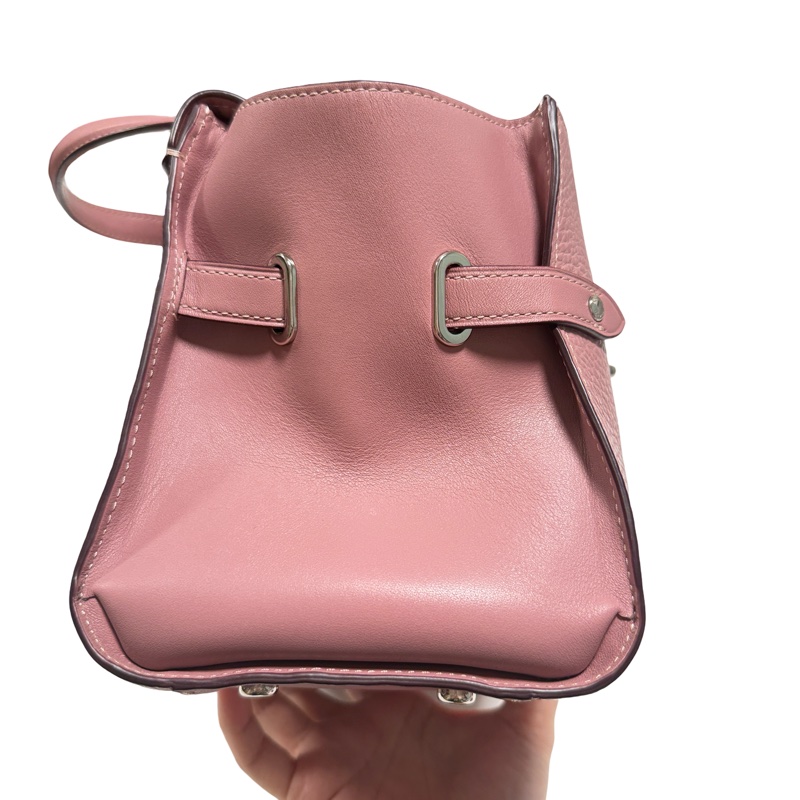 Coach blake 乾燥玫瑰色 掀蓋手提斜挎包-8