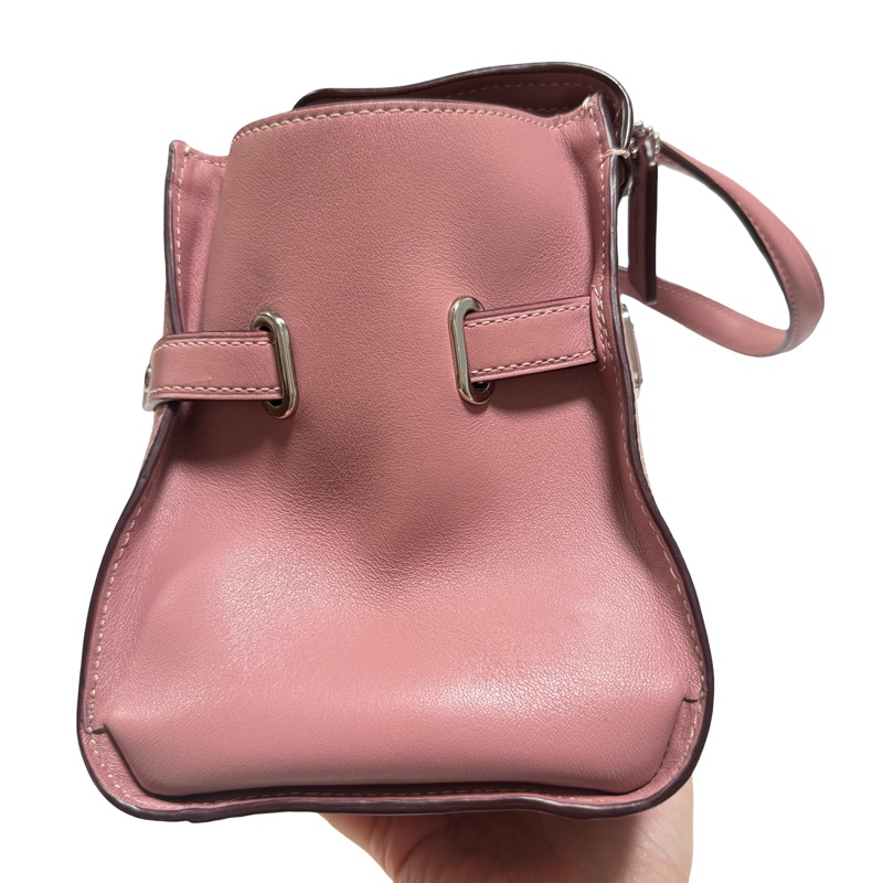 Coach blake 乾燥玫瑰色 掀蓋手提斜挎包-9