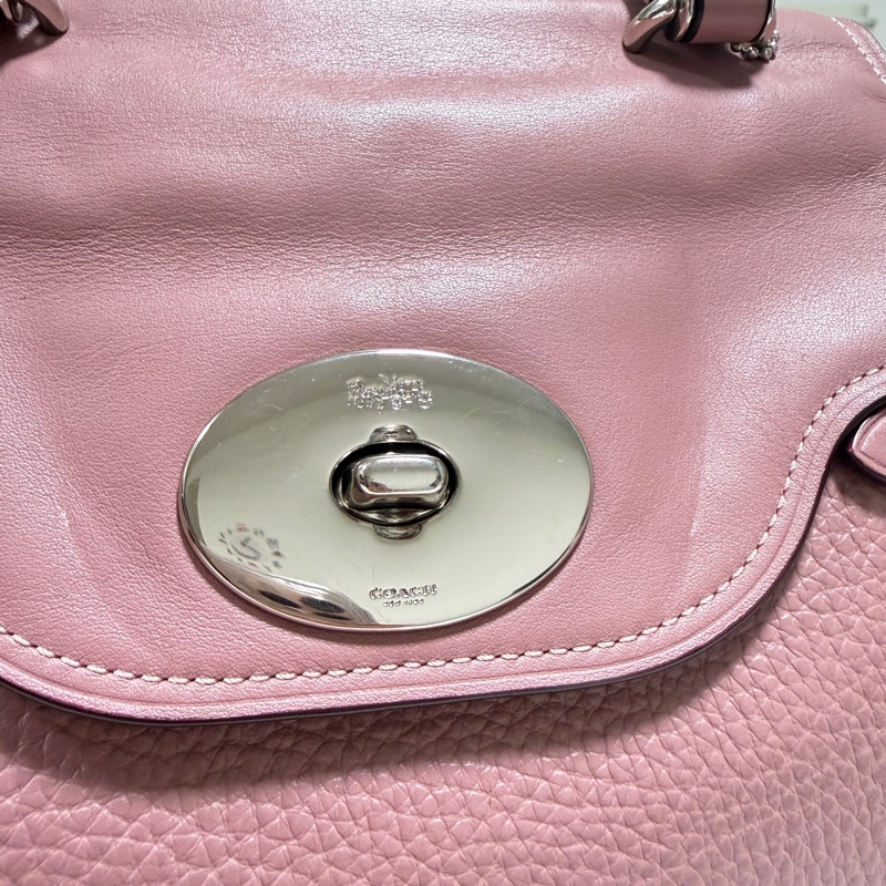 Coach blake 乾燥玫瑰色 掀蓋手提斜挎包-13