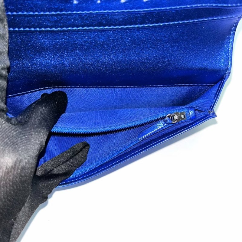 CHANEL銀扣leboy漆皮長款錢包 18*10*2 98新配件保卡塵袋-5