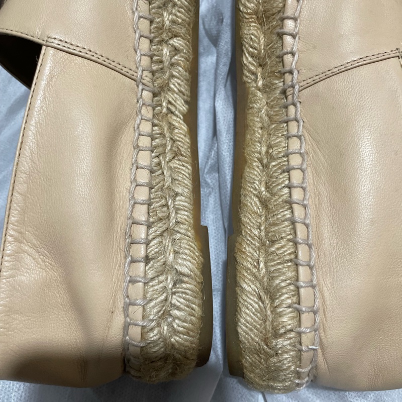 Chanel 皮面杏色漁夫鞋 EU37-14