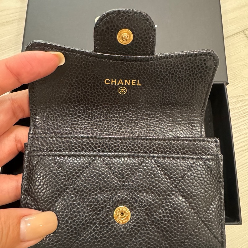 香奈兒 #魚子醬 零錢包-1