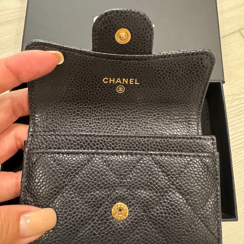 香奈兒 #魚子醬 零錢包-11