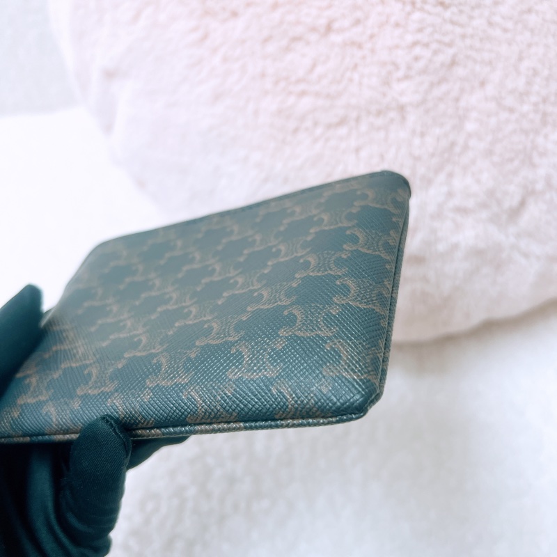 Celine 老花拉鏈零錢包/皮夾-6