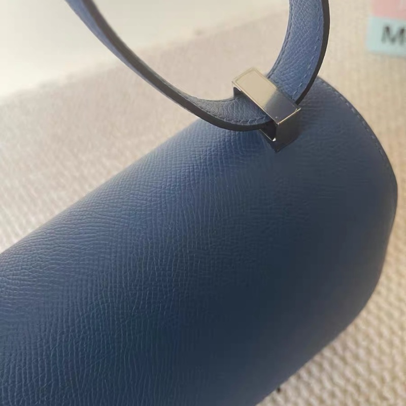 🌈Hermes💙Constance 24💙伊茲密爾藍銀扣🌟99新🌟Epsom皮🌟-7