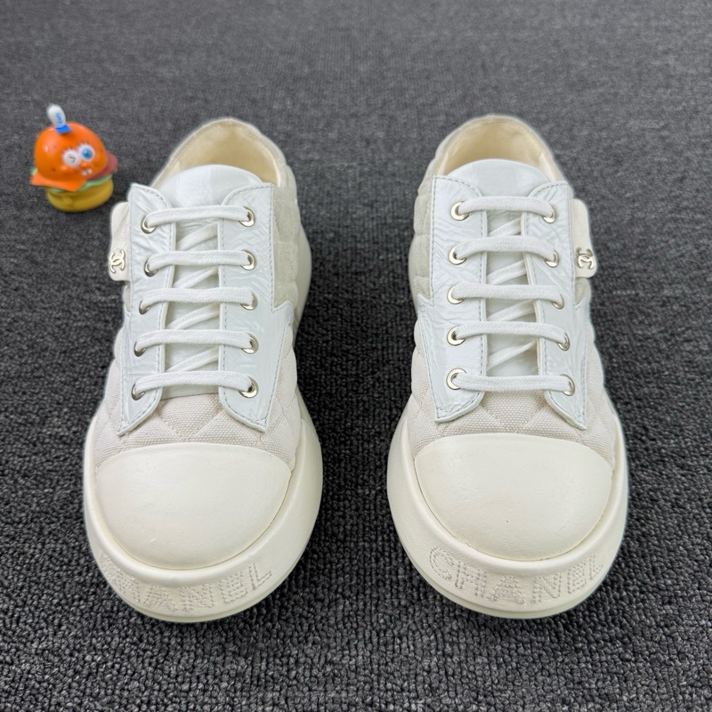 款式:Chanel香奈兒餅乾鞋 尺碼:36.5 97新 經典菱格紋設計 小香風可愛甜美-1