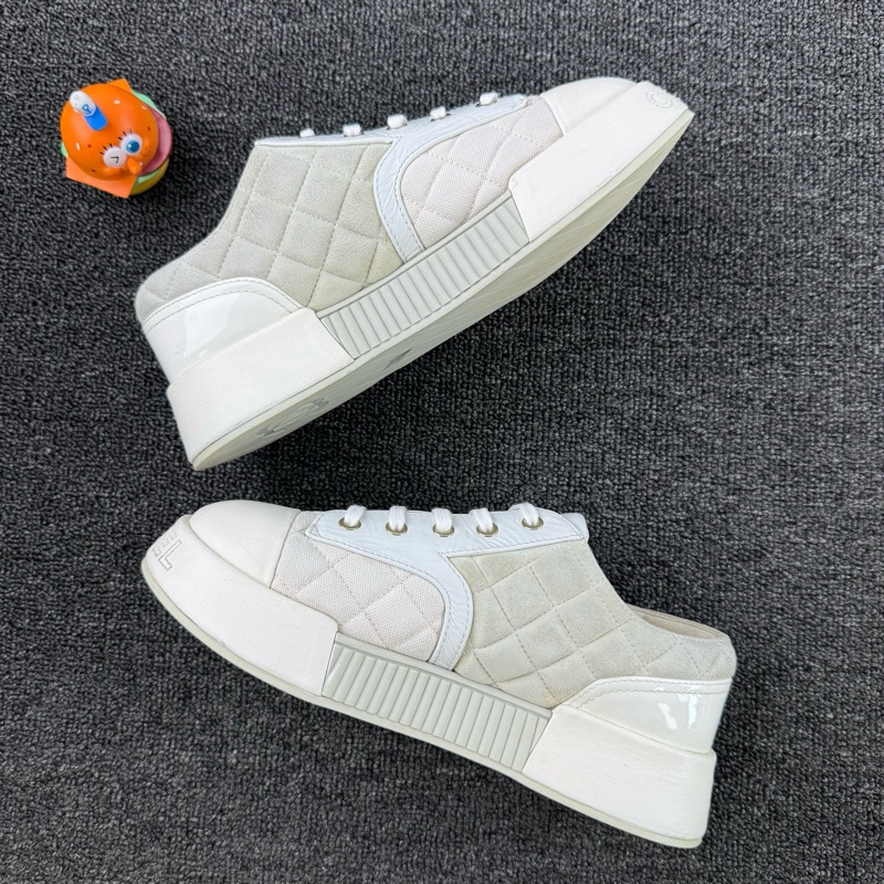 款式:Chanel香奈兒餅乾鞋 尺碼:36.5 97新 經典菱格紋設計 小香風可愛甜美-2