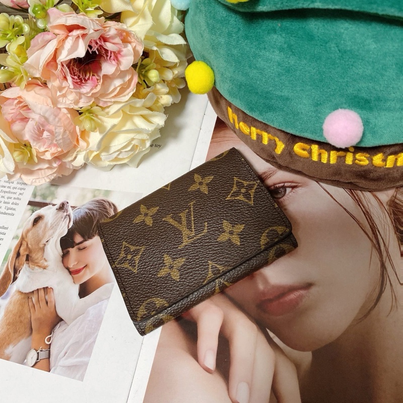 Lv M62920 老花卡夾零錢包🏅-8