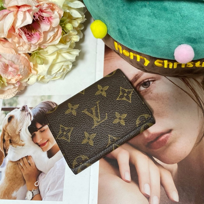 Lv M62920 老花卡夾零錢包🏅-9