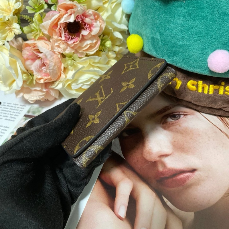 Lv M62920 老花卡夾零錢包🏅-11