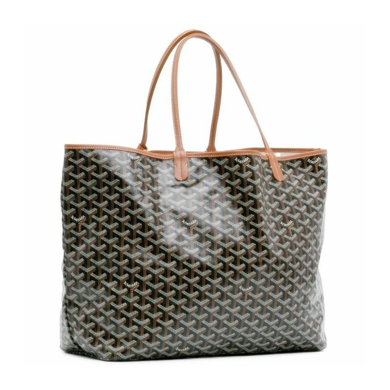 GOYARD 聖路易斯通用汽車單肩購物袋 黑色棕褐色-8