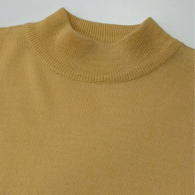 Burberrys’半領羊毛混羊絨戰馬上衣 鵝黃-3