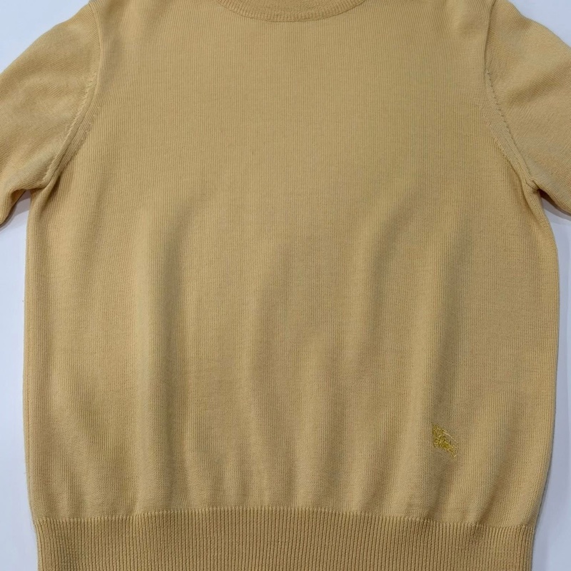 Burberrys’半領羊毛混羊絨戰馬上衣 鵝黃-4