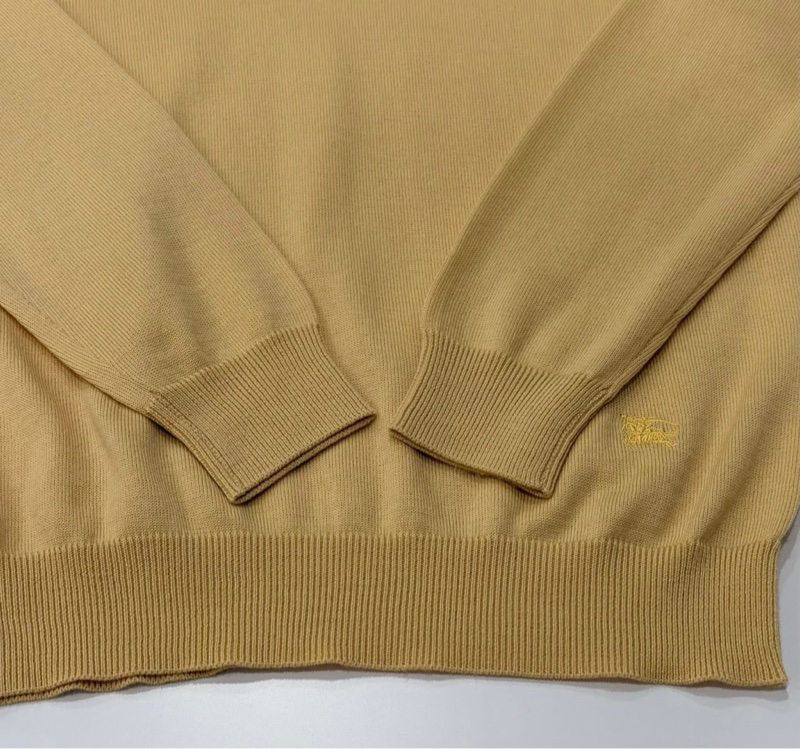 Burberrys’半領羊毛混羊絨戰馬上衣 鵝黃-5