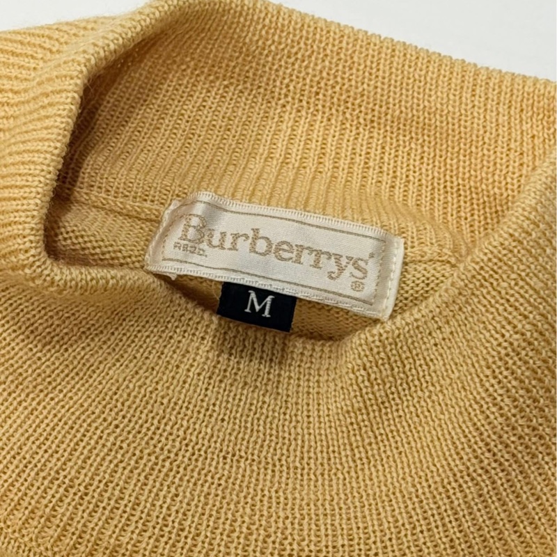 Burberrys’半領羊毛混羊絨戰馬上衣 鵝黃-7