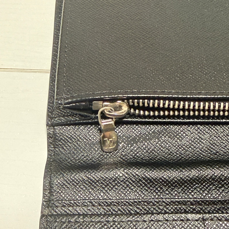 (有刻字）LOUIS VUITTON 路易威登 長夾 黑灰棋盤格-11