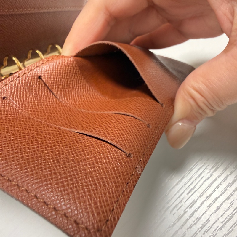 【瑕疵！甩賣】Louis Vuitton Agenda PM 經典花紋六孔筆記-12