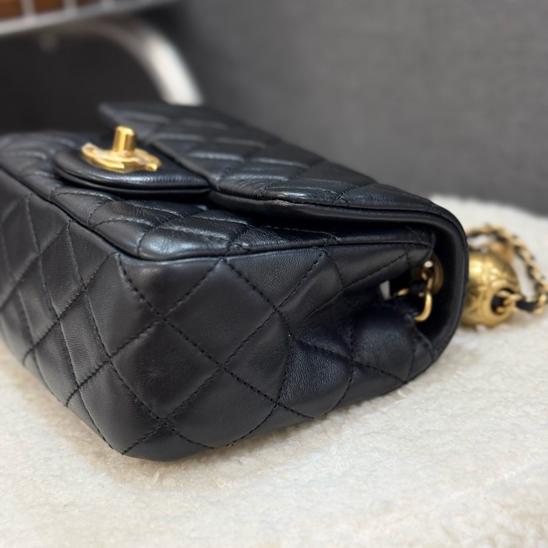 Chanel 黑色金球方胖 ✨最新晶片款-3