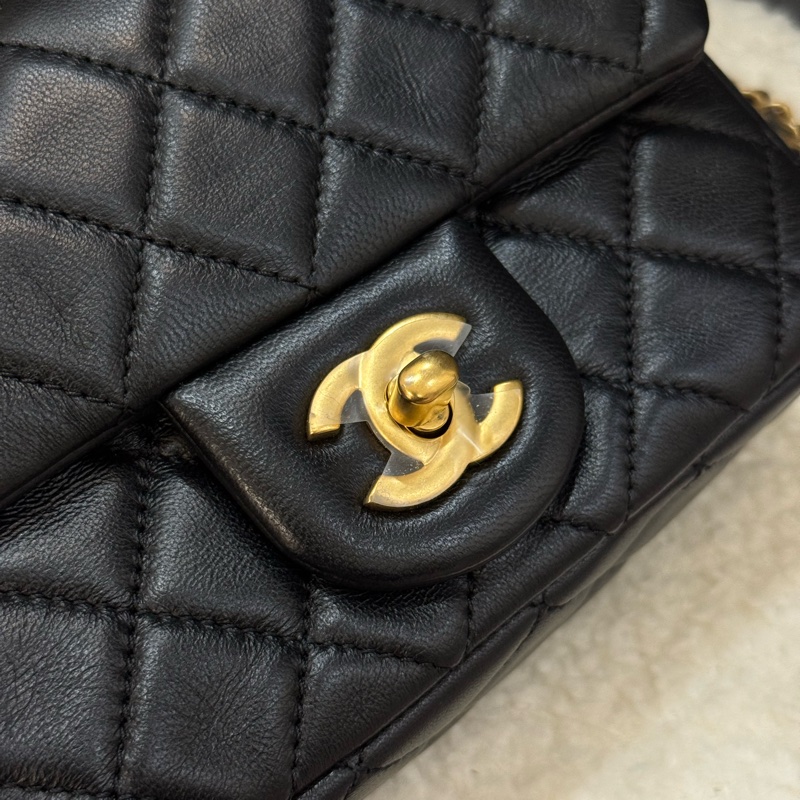 Chanel 黑色金球方胖 ✨最新晶片款-4