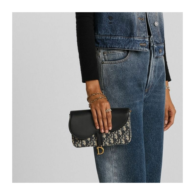 DIOR 馬鞍中型鏈袋 M928-9