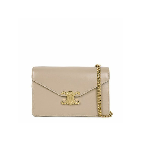 CELINE 裸色 Margo Triope WOC 鏈條錢包包